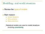 Modelling: real-world situations