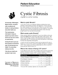Cystic Fibrosis - UWMC Health On-Line