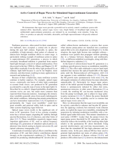 Active Control of Rogue Waves for Stimulated Supercontinuum