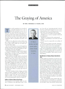 The Graying of America - Catholic Health Association