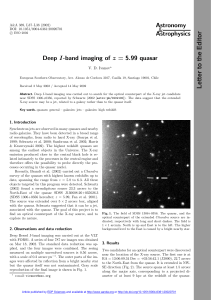 Deep $ I $-band imaging of $ z=\ mathsf {5.99} $ quasar