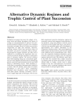 Alternative Dynamic Regimes and Trophic Control of Plant Succession