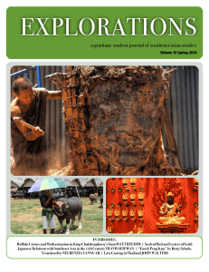 EXPLORATIONS - The Center for Southeast Asian Studies