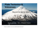 Plate Tectonics and volcanoes