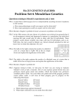 Problem Set 6: Mendelian Genetics