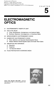 ELECTROMAGNETIC OPTICS