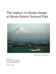 The impacts of climate change at Mount Rainier