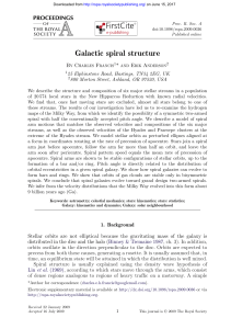 Galactic spiral structure - Proceedings of the Royal Society A