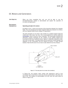 DC Motors and Generators Unit 2