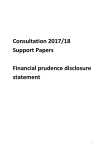 Consultation 2017/18 Support Papers Financial prudence