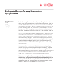 The Impact of Foreign-Currency Movements on Equity