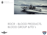 RDCR – Blood Products Module