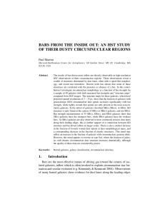 BARS FROM THE INSIDE OUT: AN HST STUDY OF THEIR DUSTY