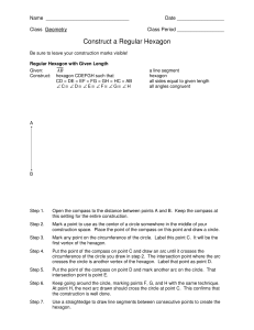 Construct a Regular Hexagon - Math in Mind