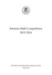 Estonian Math Competitions 2015/2016