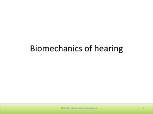 Biomechanics of hearing