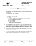 Tucson Electric Power Company Rules and Regulations