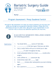 PreOp Duodenal Switch Program Assessment