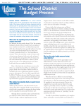The School District Budget Process (11/06)