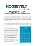 Disgorge the Cash - Roosevelt Institute