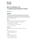 MoCA Installation and Troubleshooting Reference Guide