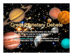 Planetary Debate - TXESS Revolution