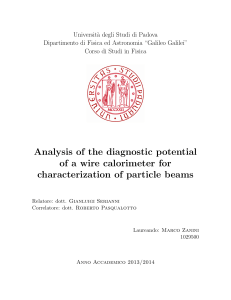 Analysis of the diagnostic potential of a wire calorimeter for