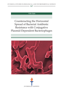 Counteracting the horizontal spread of bacterial antibiotic resistance