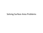 Solving Surface Area Problems