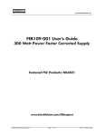 FEB109-001 User`s Guide 300 Watt Power Factor Corrected Supply