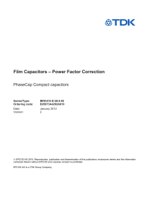 Film Capacitors - Power Factor Correction - MKK415-D-20