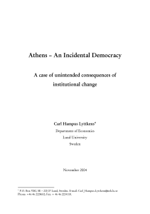 Athens – The Incidental Democracy