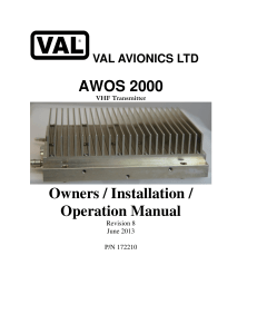 AWOS 2000 Install Manual