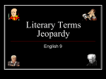 Literary Terms Jeopardy - Teaching English Language Arts