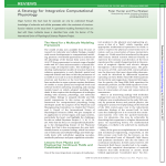 A Strategy for Integrative Computational Physiology