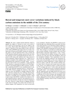 Boreal and temperate snow cover variations