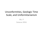 Unconformities, Geologic Time Scale, and Uniformitarianism