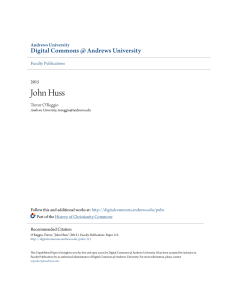 John Huss - Digital Commons @ Andrews University