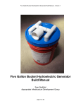 Five Gallon Bucket Hydroelectric Generator Build Manual