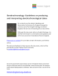 Dendrochronology: Guidelines on producing and