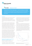 Interactions of biomolecules in cell membrane