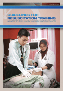 Guidelines For Resuscitation Training In Ministry