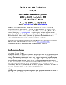 Responsible Asset Management