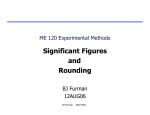 Significant Figures and Rounding