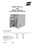 Heliarc® 252 ac/dc and Heliarc® 352 ac/dc