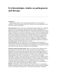 Erythromelalgia: studies on pathogenesis and therapy