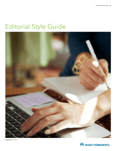 KPCO Editorial Style Guide January 2014