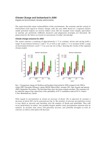 Climate Change and Switzerland in 2050