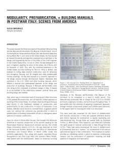 modularity, prefabrication, + building manuals in postwar italy
