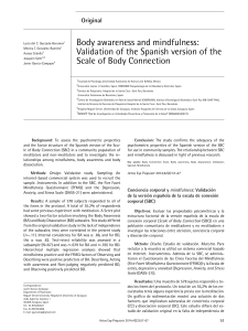 Validation of the Spanish version of the Scale of